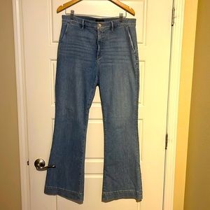 Ann Taylor trouser style flare Jeans.